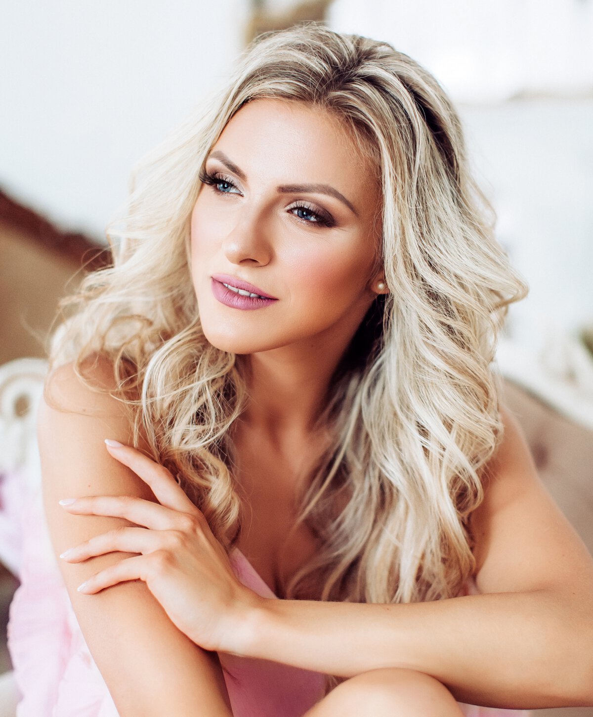 Asheville facial rejuvenation model with blonde hair