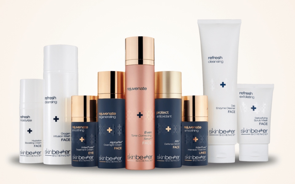 Skin Better skin care bottles